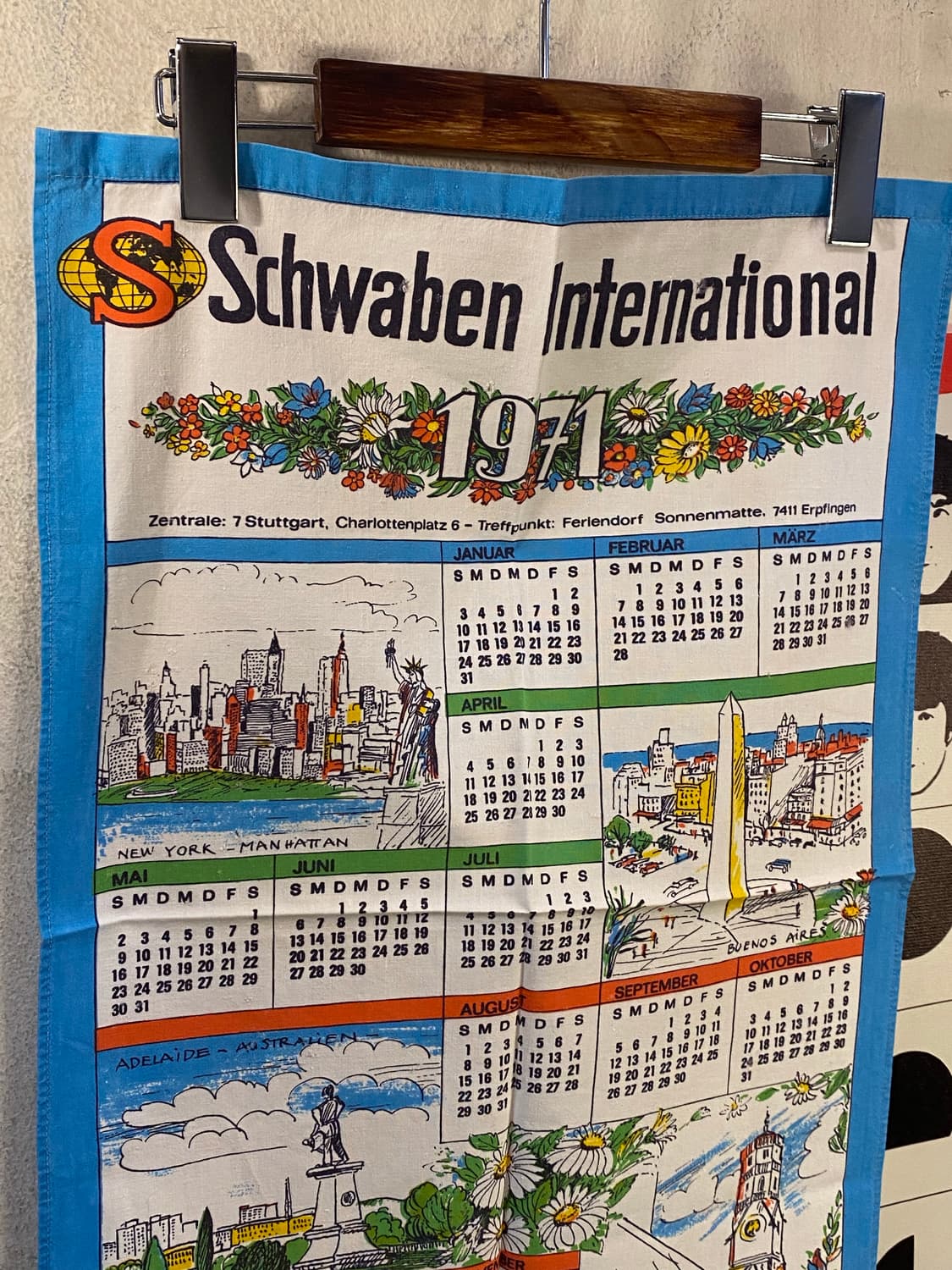 ☕️유럽 티타월 캘린더패브릭 상품이미지4