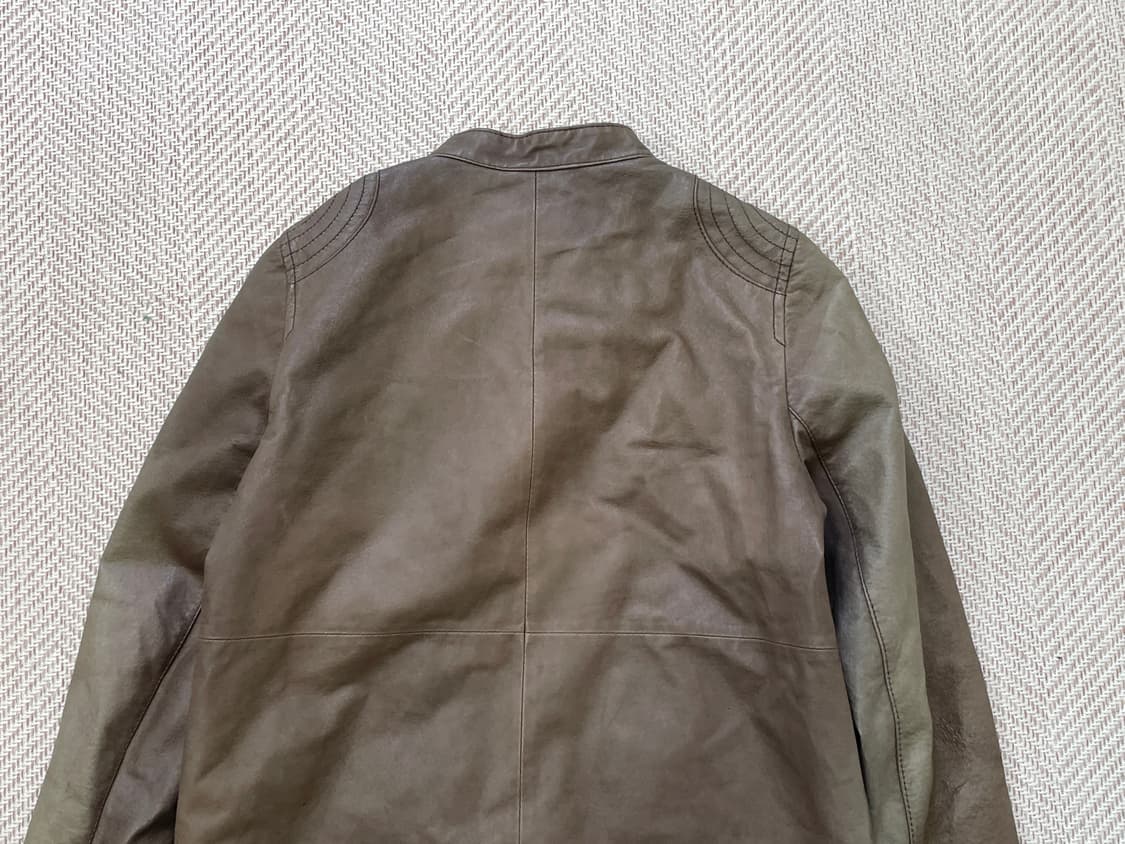 빈티지 싱글라이더  브라운 돈피 레더 자켓  상품이미지8