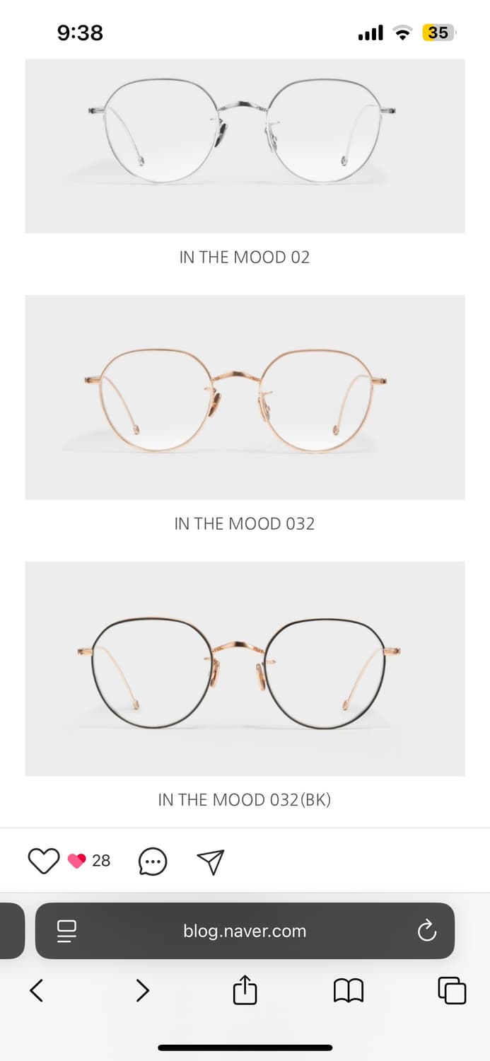 젠틀몬스터 제니 콜라보 인더무드 In The Mood 로즈골드 상품이미지10