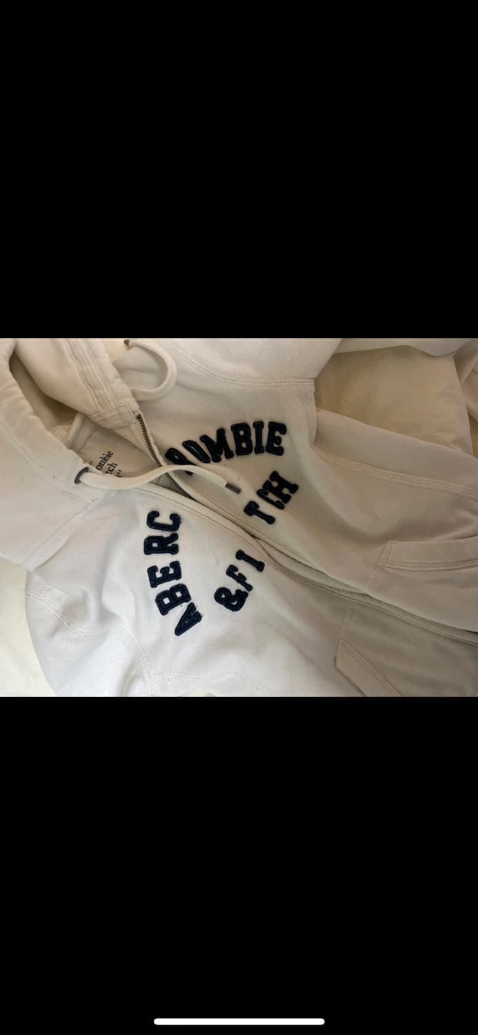 아베크롬비 후드집업 아이보리 xs 상품이미지5