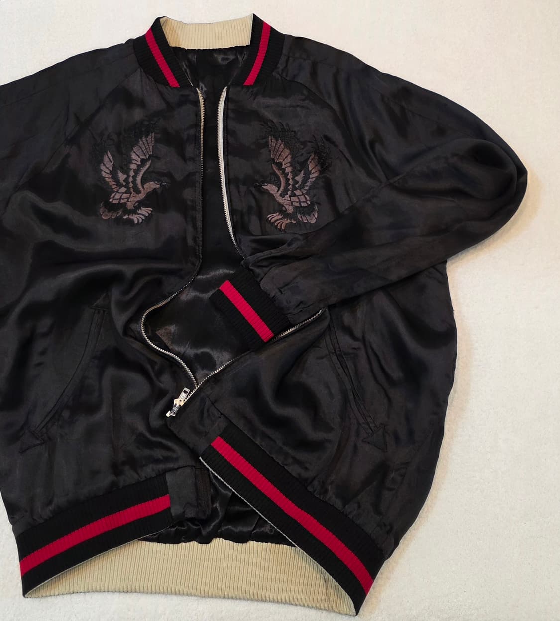 (양면사용가능) reversible 자수 스카잔 상품이미지1