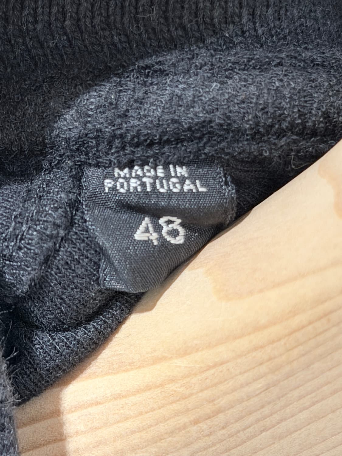 (A+/48) / 톰포드 타월링 테리 코튼 폴로 카라 반팔 티셔츠 블랙 상품이미지5