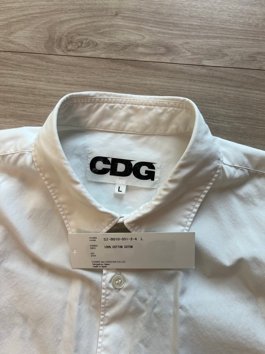 꼼데가르송 / CDG 화이트 셔츠 / L 상품이미지6