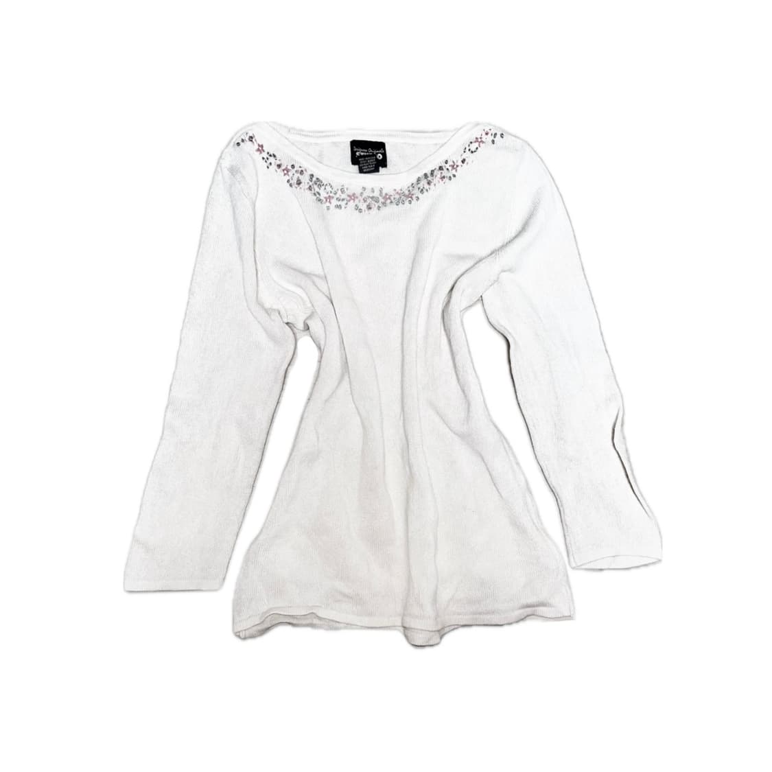 화이트 자수 모리 페어리 티셔츠 라떼갸루 히메갸루 오네갸루 로걀 상품이미지1