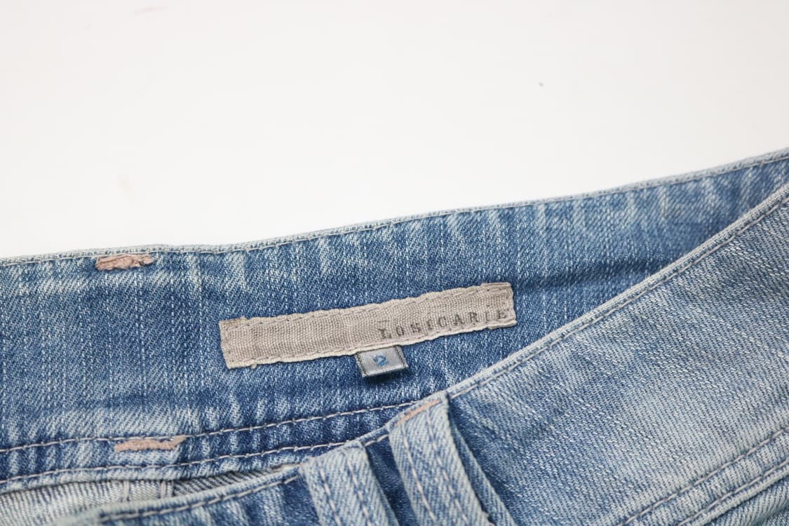 LJSICARLE 빈티지 지퍼 디테일 데미지 부츠컷 데님 팬츠 (2) 상품이미지5