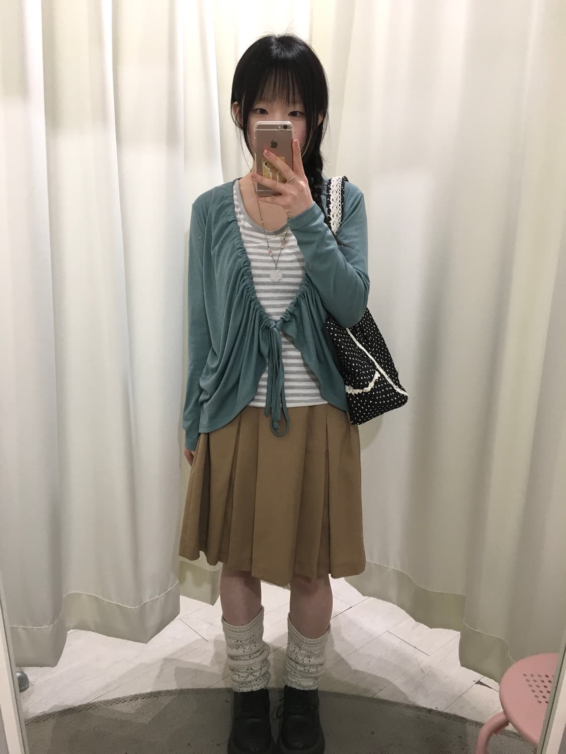 teal shirred cardigan 상품이미지2