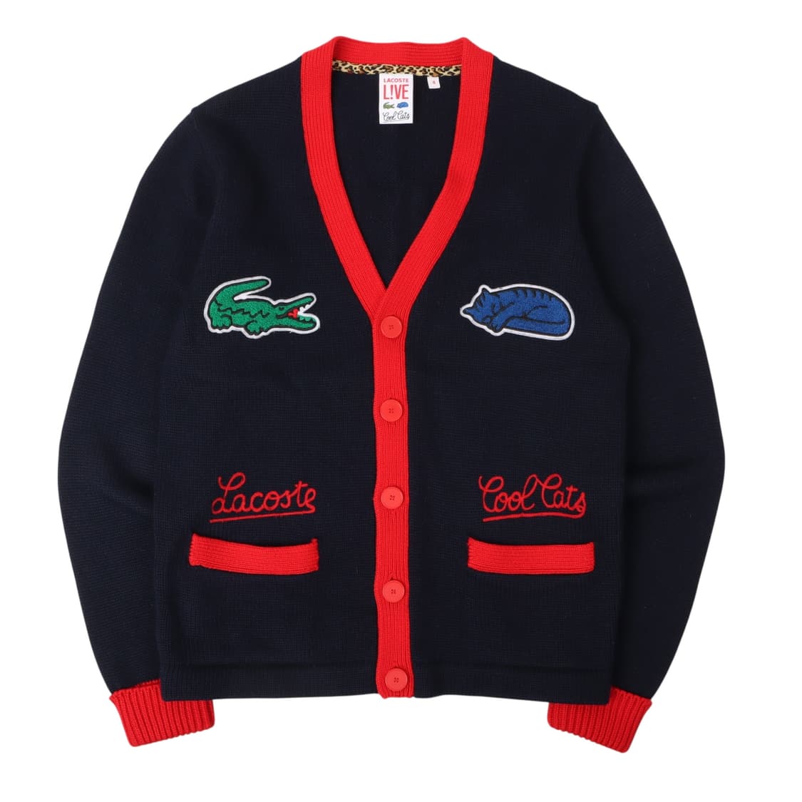 라코스테 x 쿨 캣츠 니트 가디건 상품이미지1