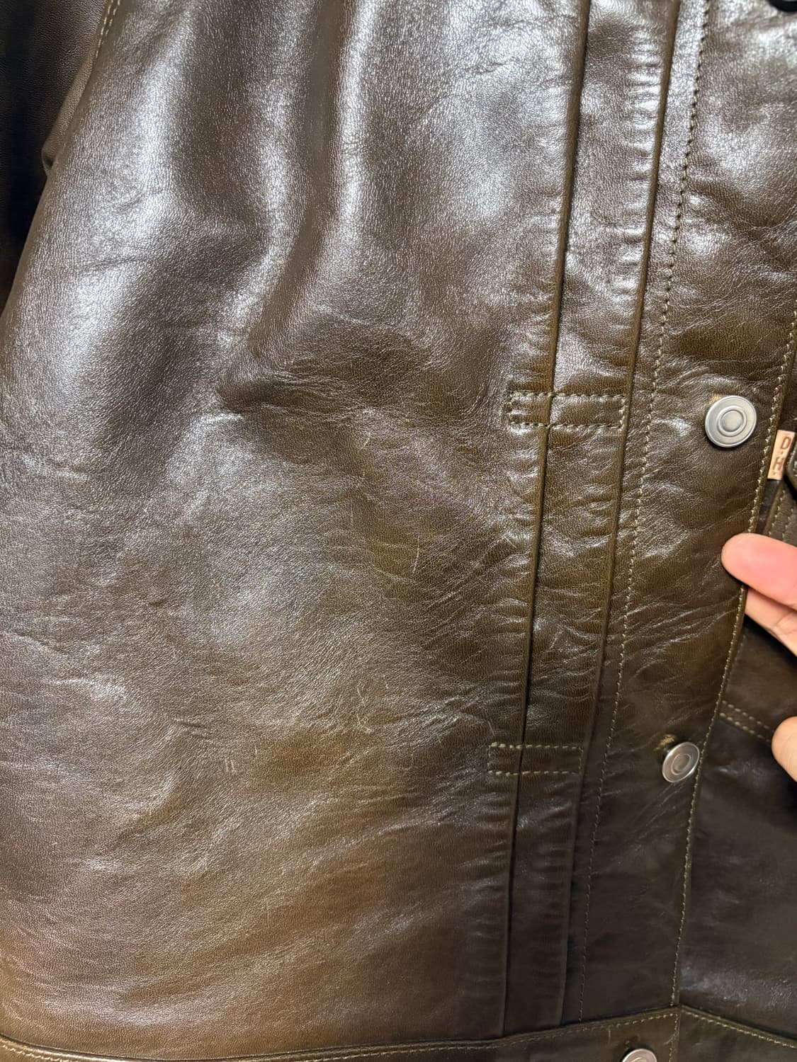 (교환 o)더블헬릭스 type1(니타 신키홀스하이드) 불독(올리브) 46 상품이미지4