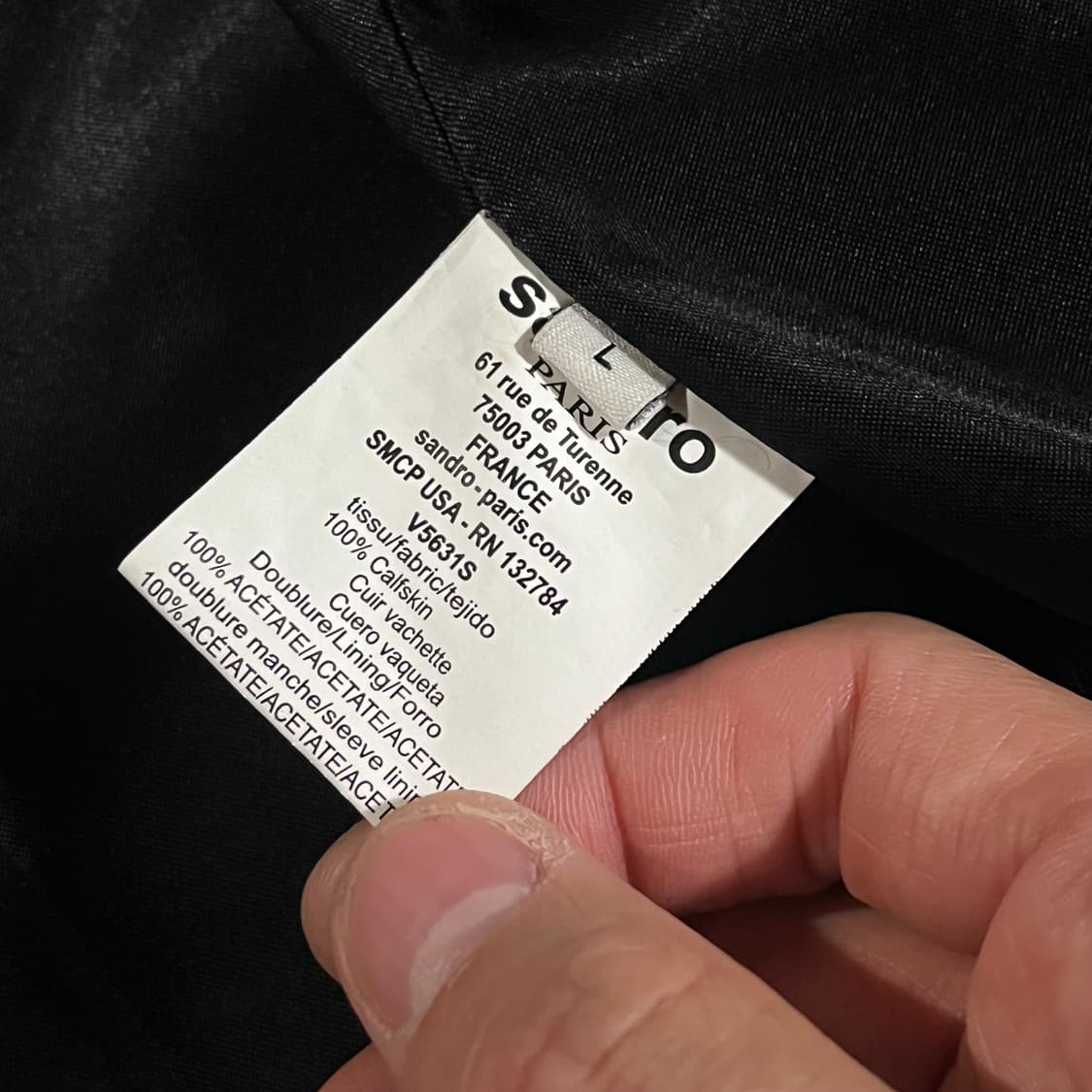 [100] 산드로 카프스킨 레더자켓 상품이미지10