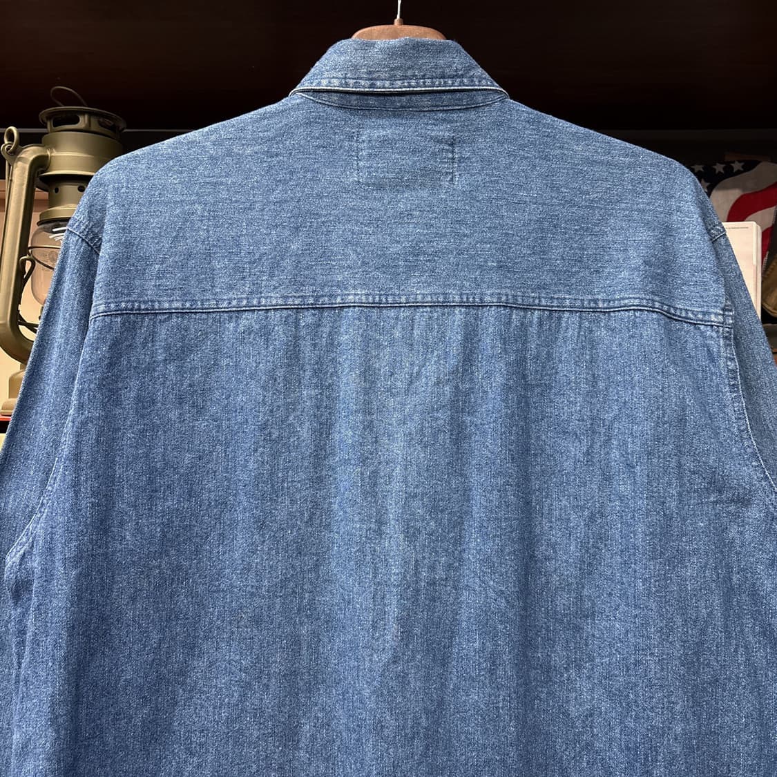 90s 할리데이비슨 바이커블루스 헤비데님 워크셔츠 데드스탁 N965 상품이미지6