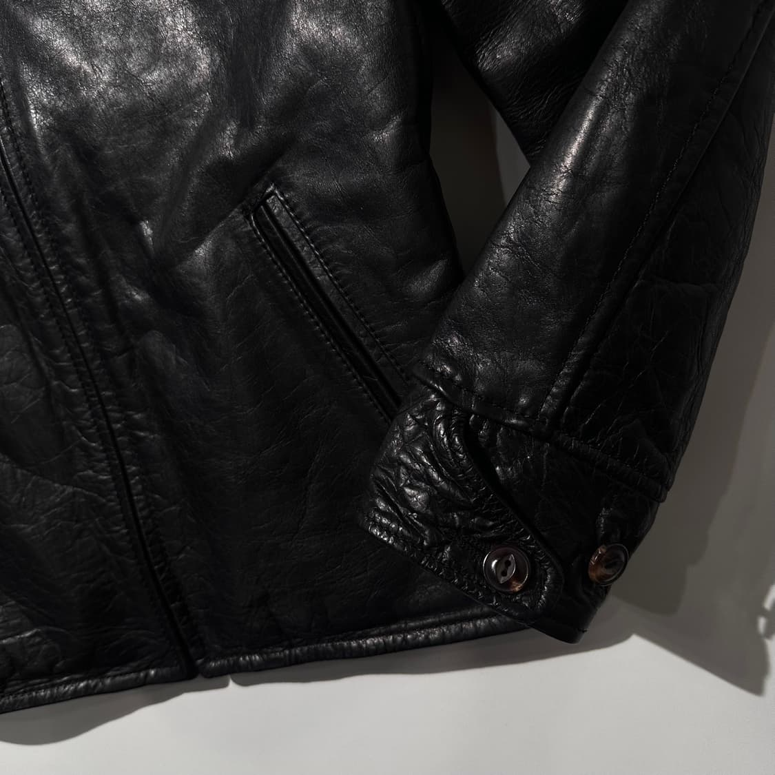 Curphey Leather 홀스하이드 레더 싱글 자켓 상품이미지6