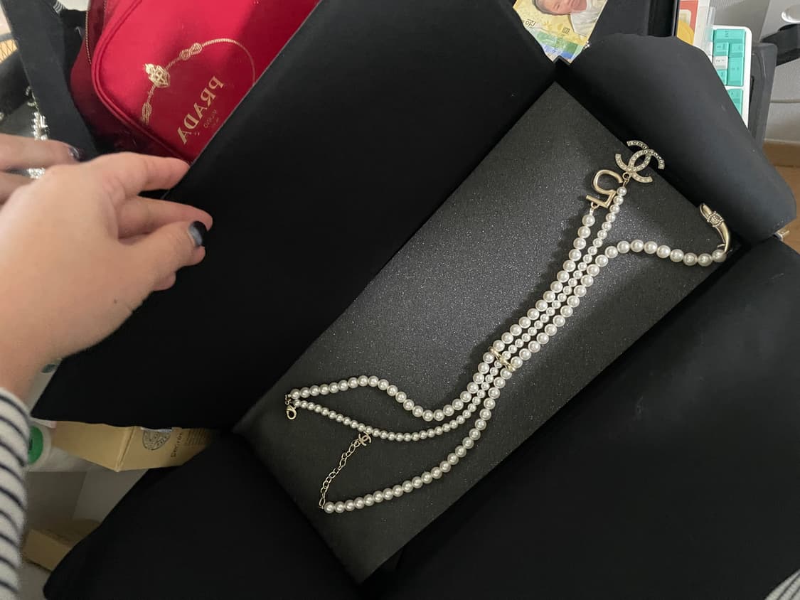 샤넬진주목걸이 새상품 상품이미지1
