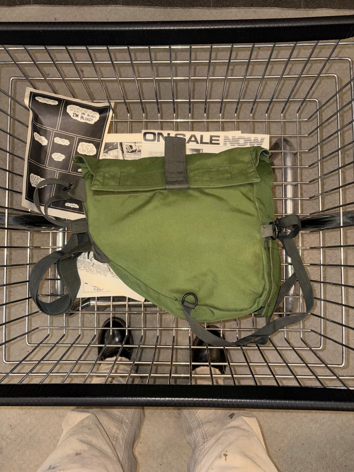 80-90’s US Army stencil gas mask bag 상품이미지9
