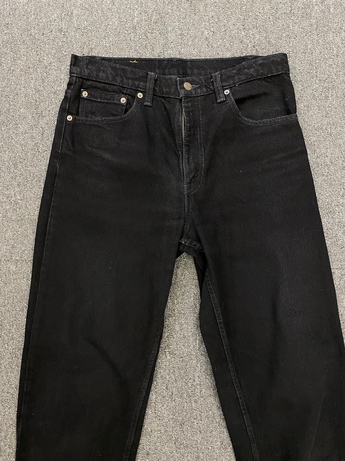 00s Levis 리바이스 550 흑청 데님팬츠 상품이미지4
