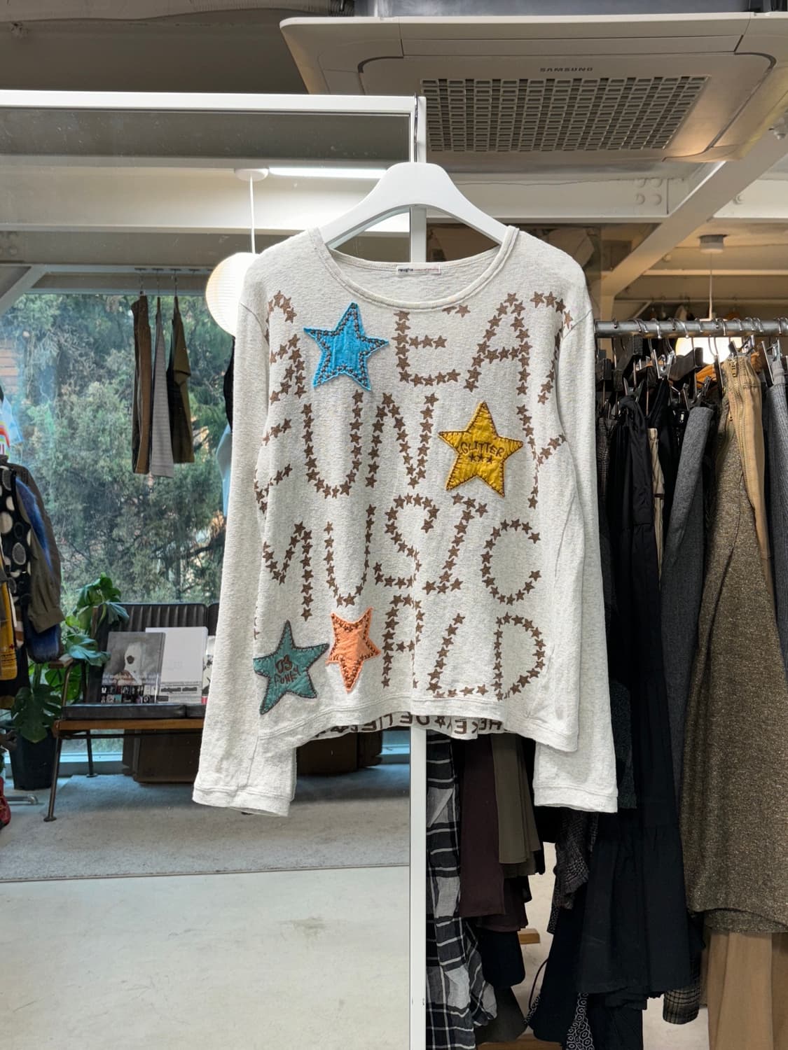 Rough 패치워크 롱슬리브 상품이미지1