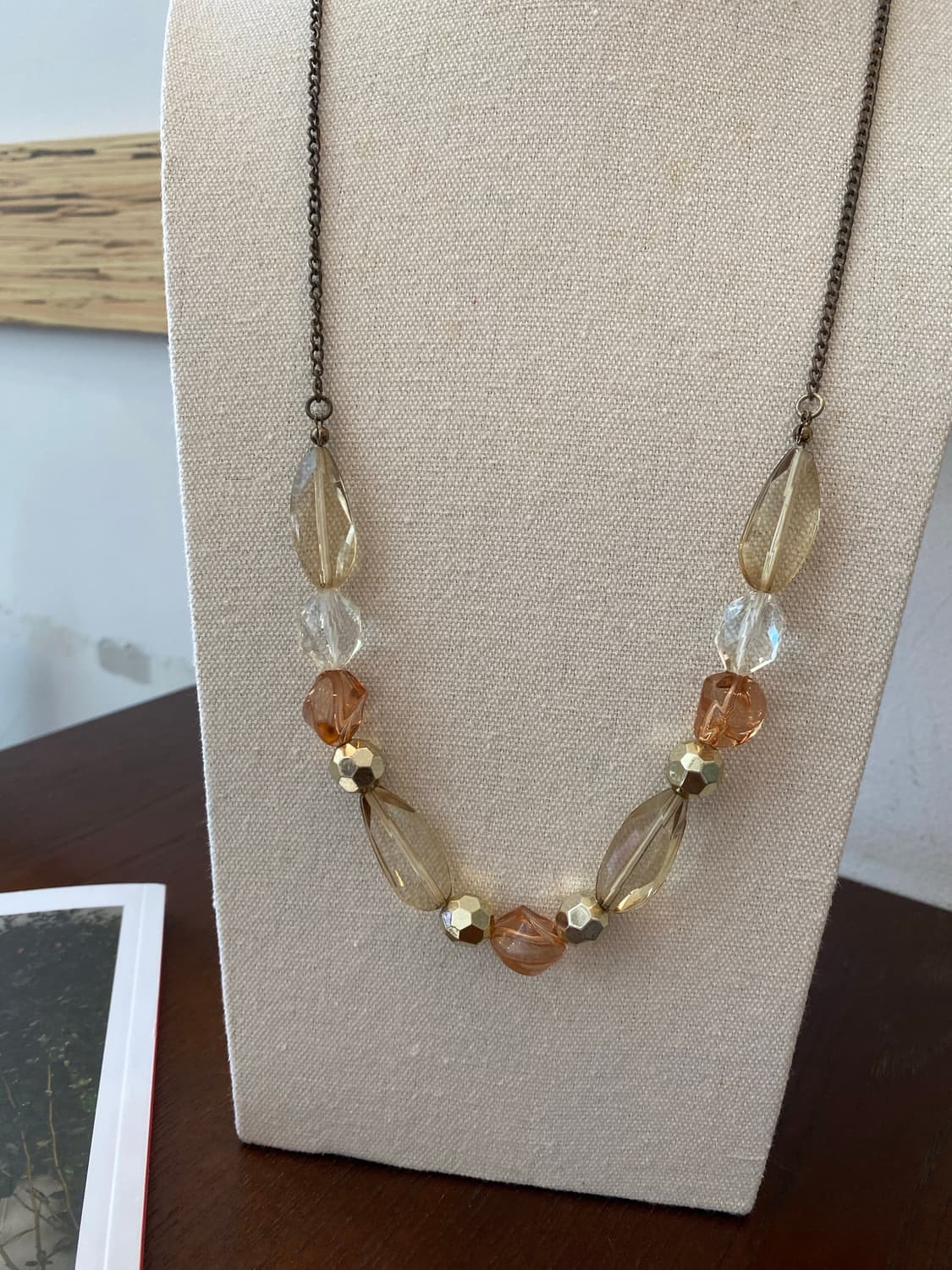 빈티지 브라운 비즈 목걸이 상품이미지4