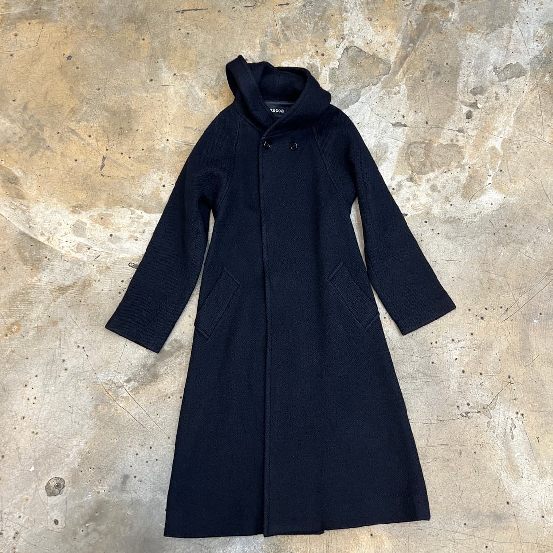 zucca 울 롱 후드 코트 상품이미지1