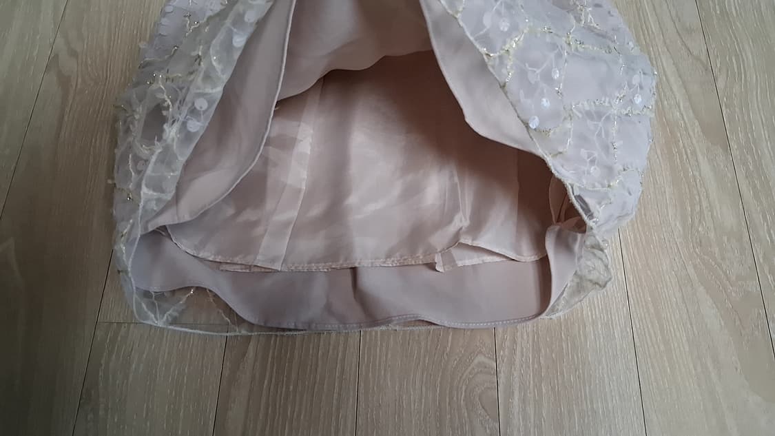 [품절새상품] 로젤린 르에 비즈 h라인 스커트 치마 베이지 s 상품이미지8