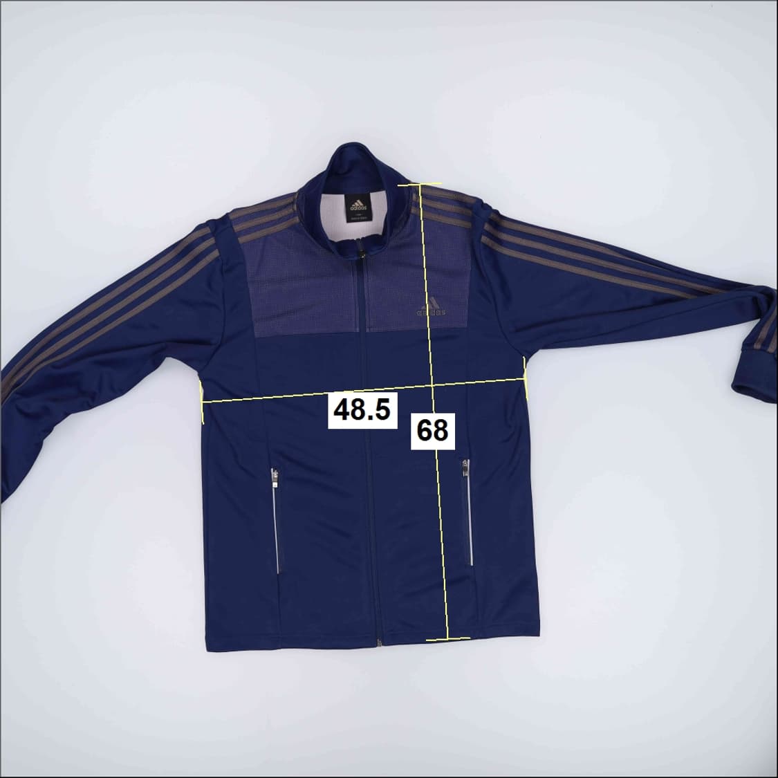 100 아디다스 네이비 져지 집업 자켓 0204M 상품이미지6