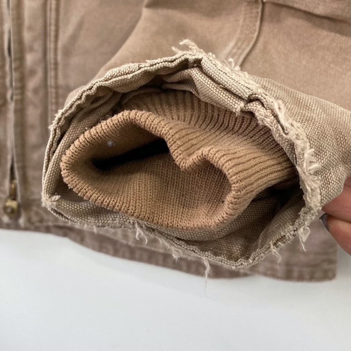 칼하트 C61 샌드스톤 릿지 쉐르파 라이닝 워크 자켓 상품이미지8