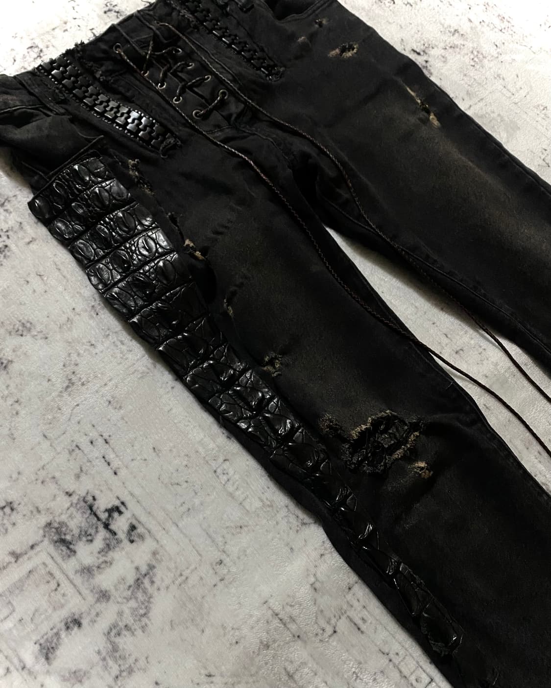 (최종 가격 인하) Lace-up flare jeans 상품이미지4