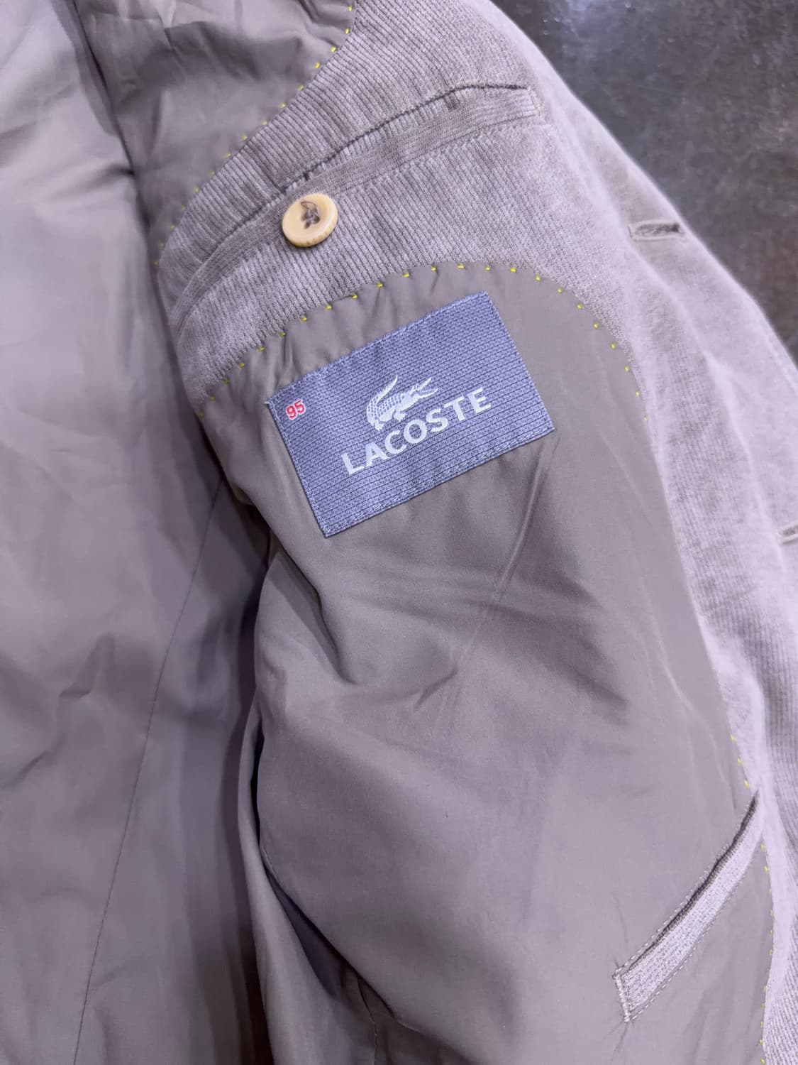 라코스테 코듀로이 캐쥬얼 싱글 3버튼 자켓 블레이저 95 상품이미지8