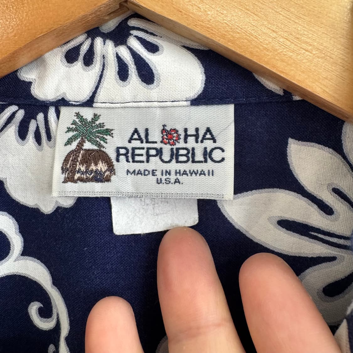 알로하 리퍼블릭 코튼 하와이안 셔츠 made in Hawaii (L)   상품이미지4