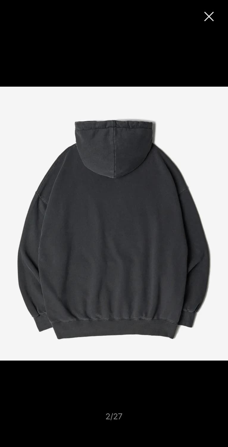 미시간 후드티  차콜 L 상품이미지3