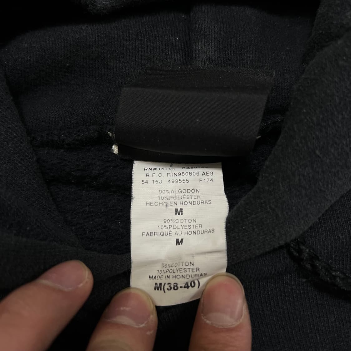 트래셔 시그니처 불꽃 빅로고 프린팅 후드 티셔츠 [블랙] M/95 상품이미지5