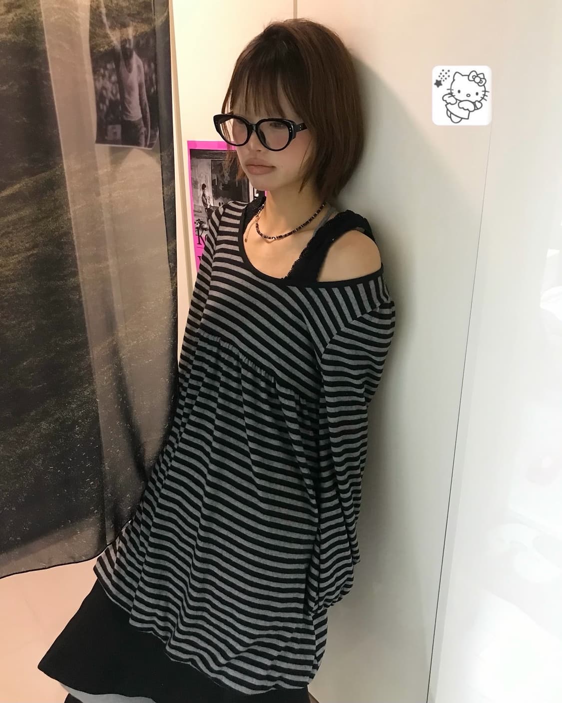 𖤐블랙 폼폼 소녀 코디 Set  𖤐 상품이미지1