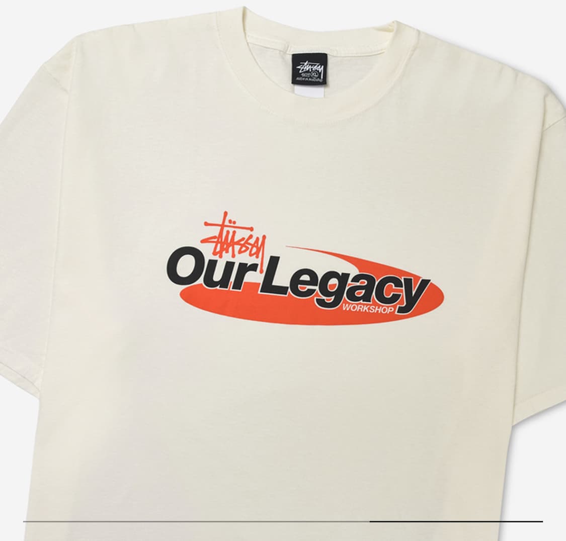 [M] 스투시 Our Legacy 워크샵 티셔츠 화이트 상품이미지3