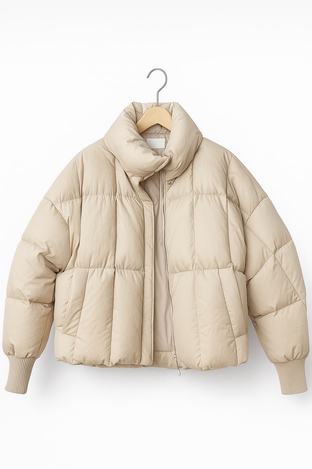 크롭베이지패딩 상품이미지1