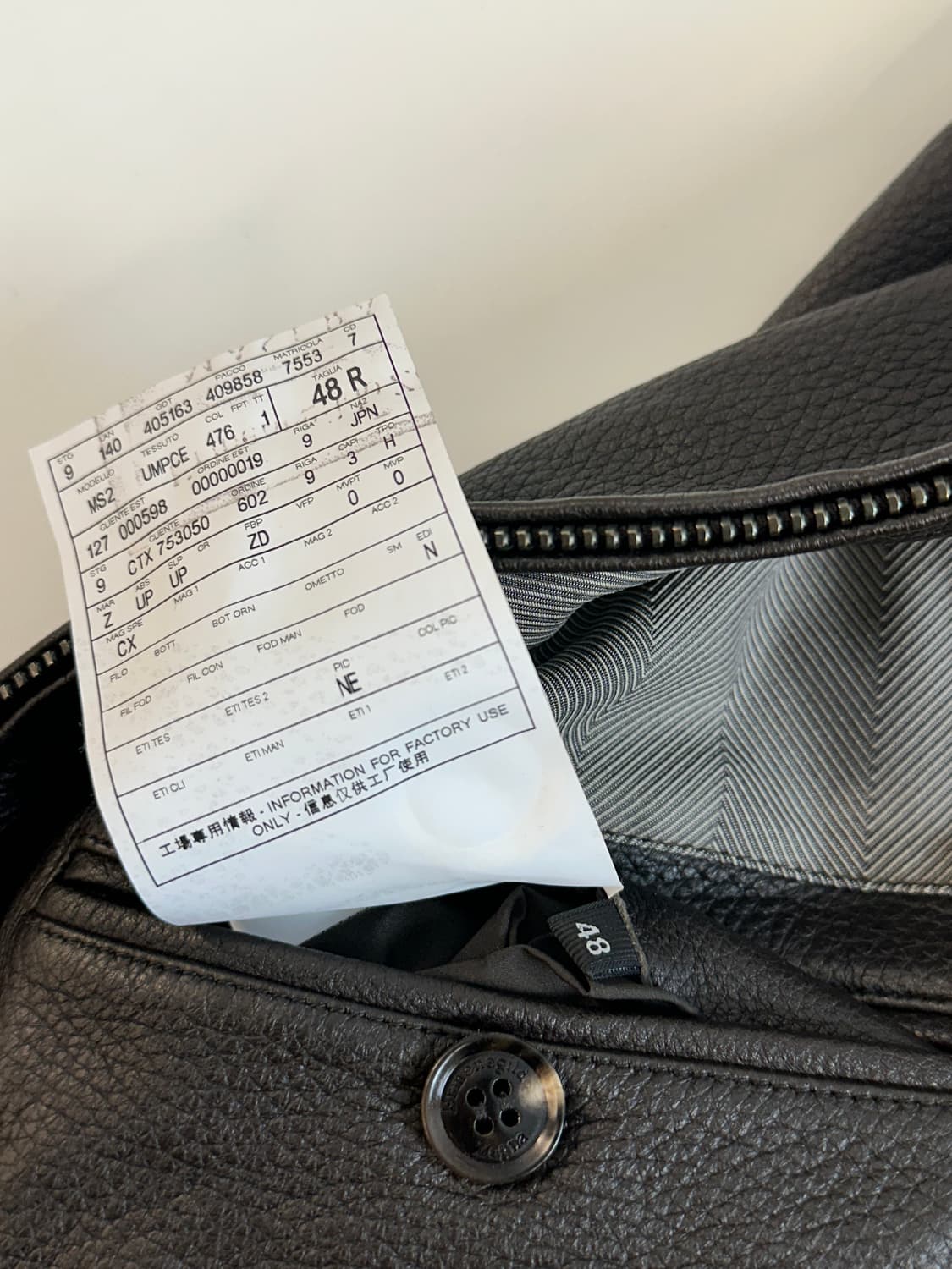 에르메네질도 제냐 buckskin 가죽 베스트 자켓 상품이미지3