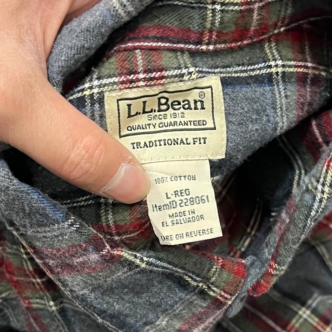  엘엘빈 체크 플란넬 셔츠 y14507 상품이미지5