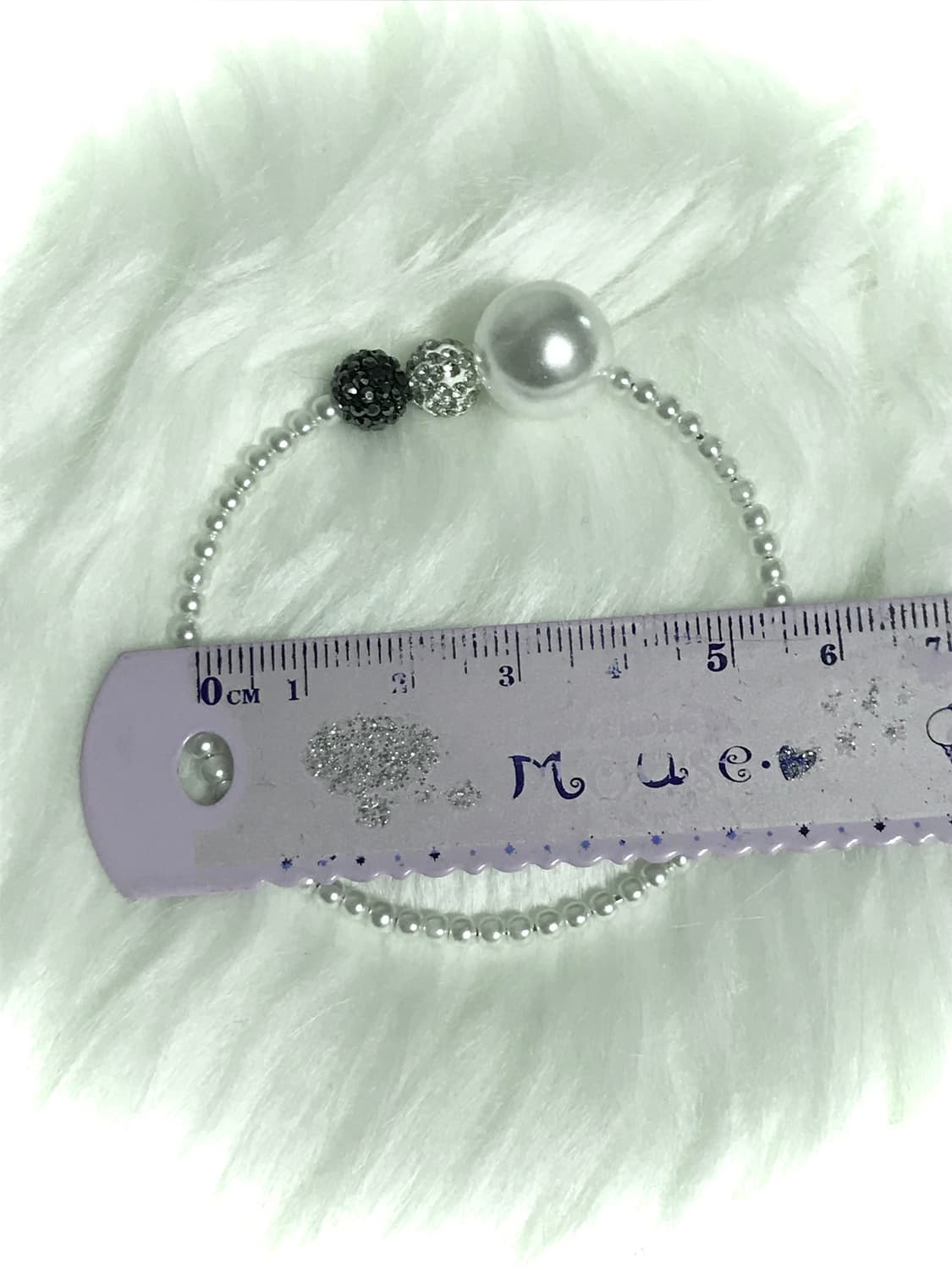 빈티지 진주 크리스탈 뱅글 레이어드 팔찌 상품이미지3