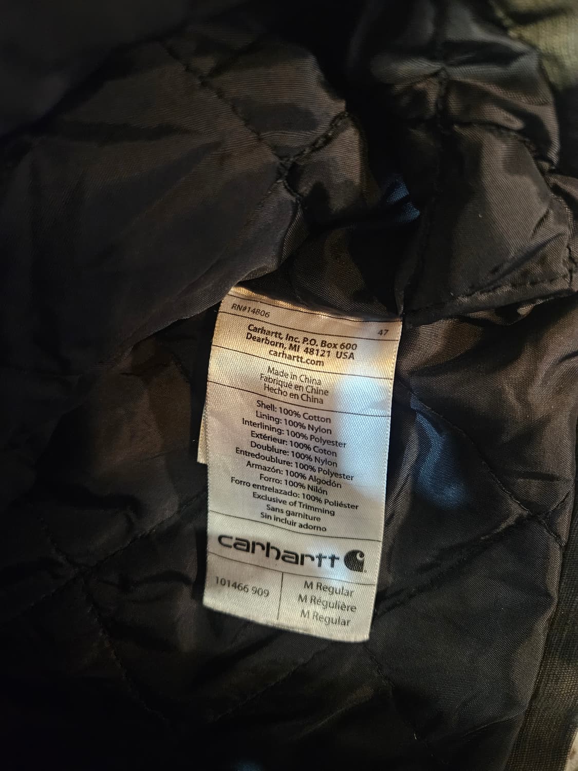 칼하트 캔버스 워크 셔츠 자켓 상품이미지4