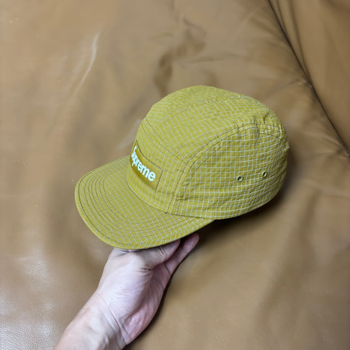Supreme 슈프림 립스탑 머스타드 캠프캡 모자 (Mustard) 상품이미지4