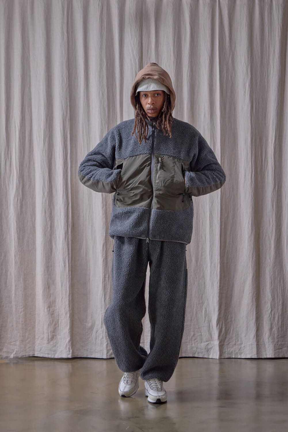 [L] Ends and Means 엔즈앤드민스 폴러 플리스 자켓 상품이미지5