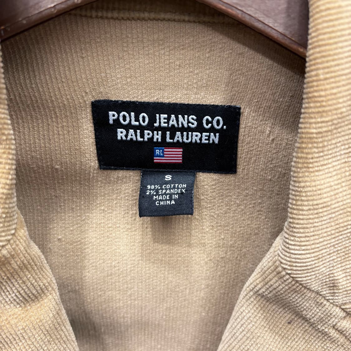 폴로 진스 코듀로이 테일러드 자켓 웨스턴 요크 절개 디테일 슬림핏 베이지 상품이미지6