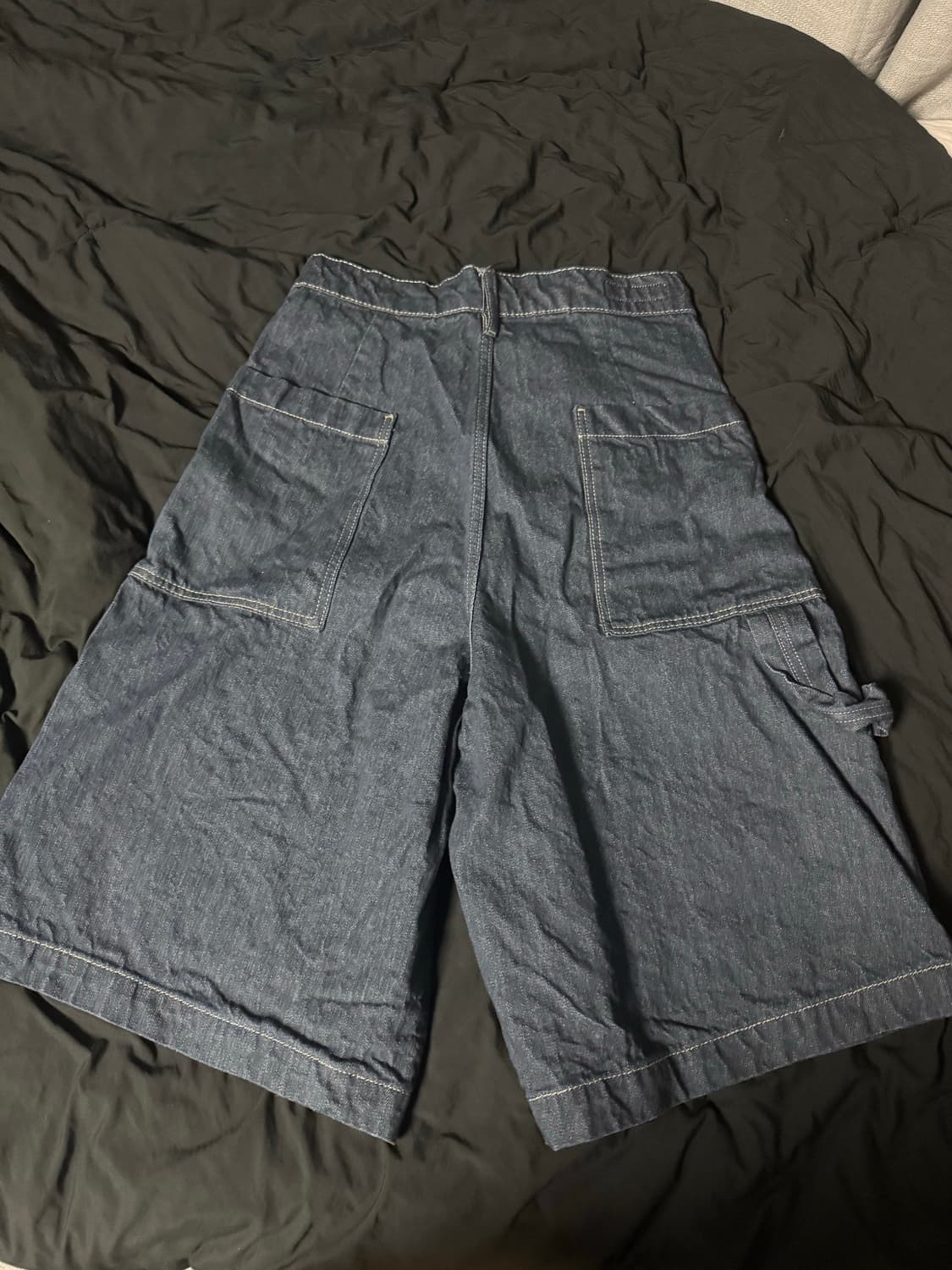 자라 데님 배기핏 와이드 버뮤다 바지  상품이미지2