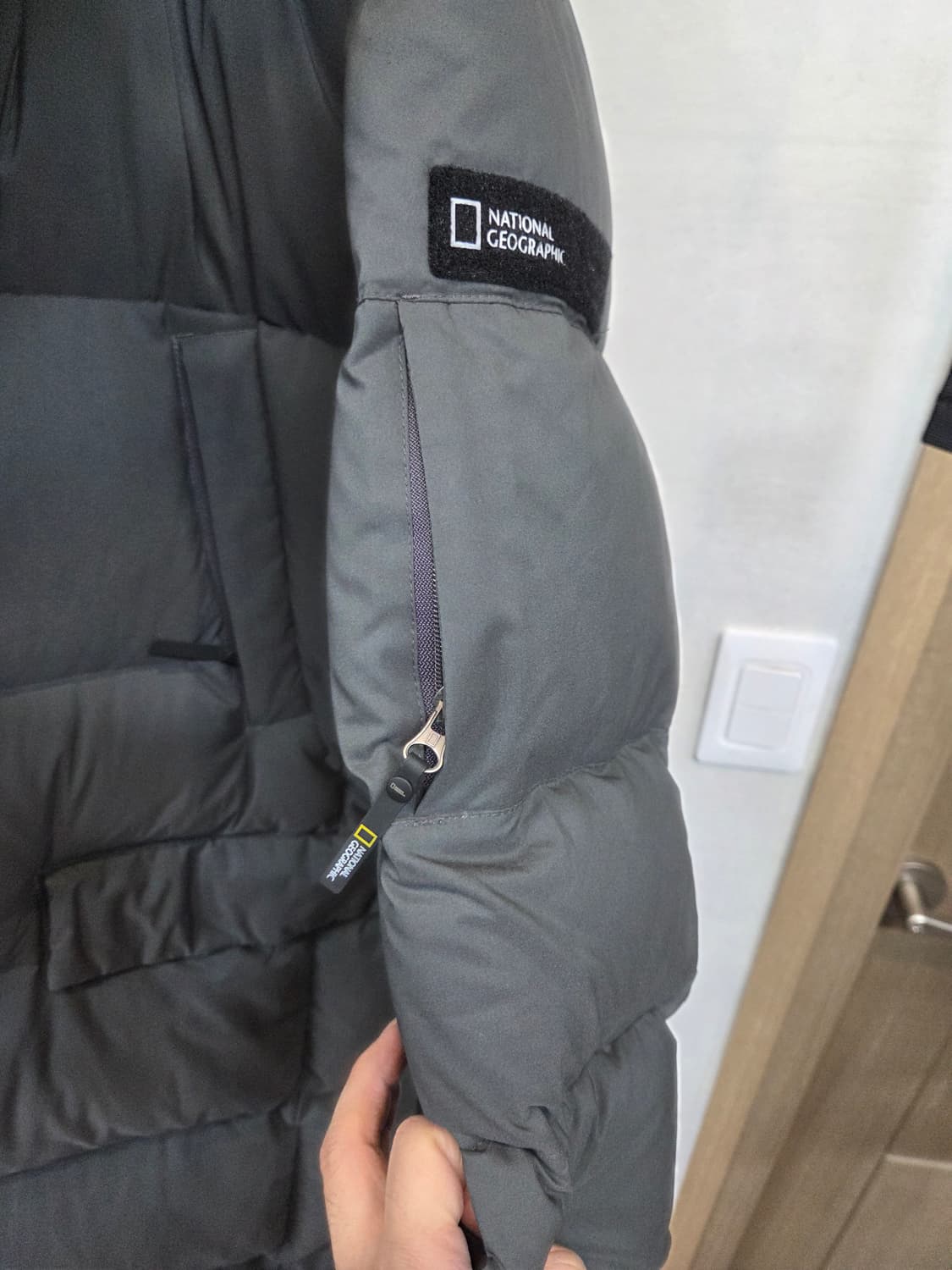 내셔널지오그래픽 엑스밴딩 롱패딩 차콜 xxl 상품이미지6