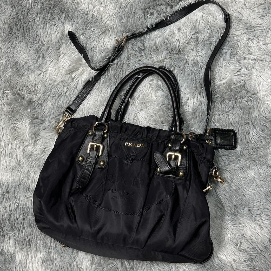 프라다 나일론 투웨이 백 블랙 상품이미지1