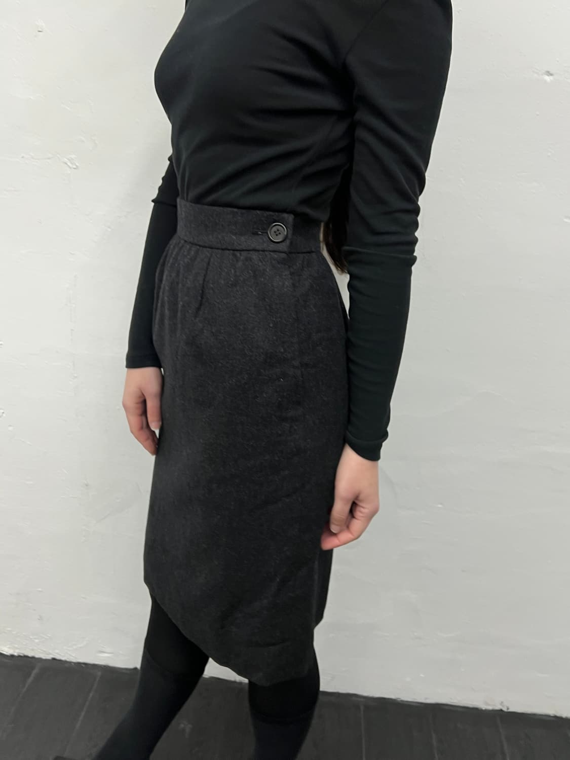 입생로랑 울 스커트 상품이미지3