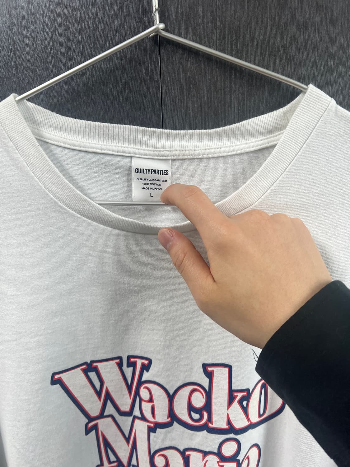 와코마리아 워시드 헤비웨이트 크루넥 티셔츠 L 23ss 상품이미지5