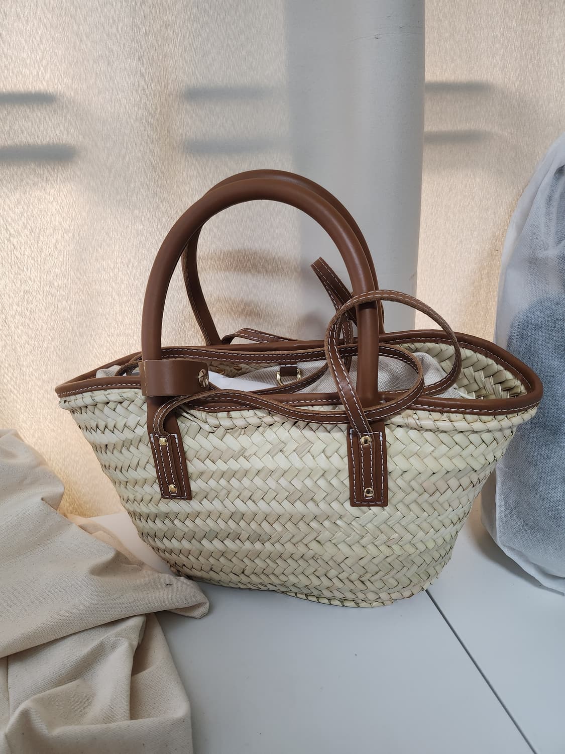 자크뮈스 솔리 바스켓백 브라운 상품이미지3