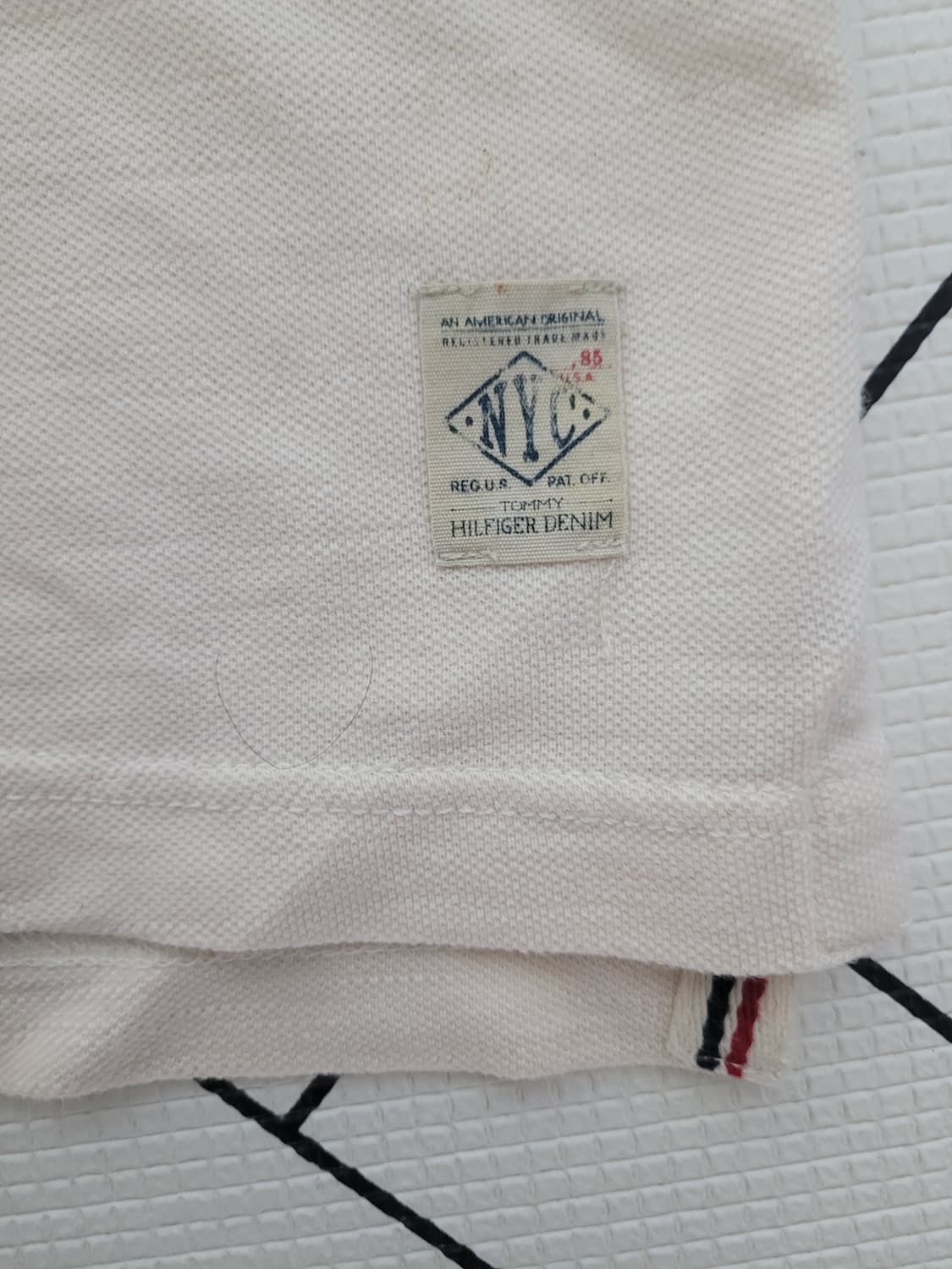 (새제품)타미힐피거 데님 85 NYC 반팔 카라티 상품이미지5
