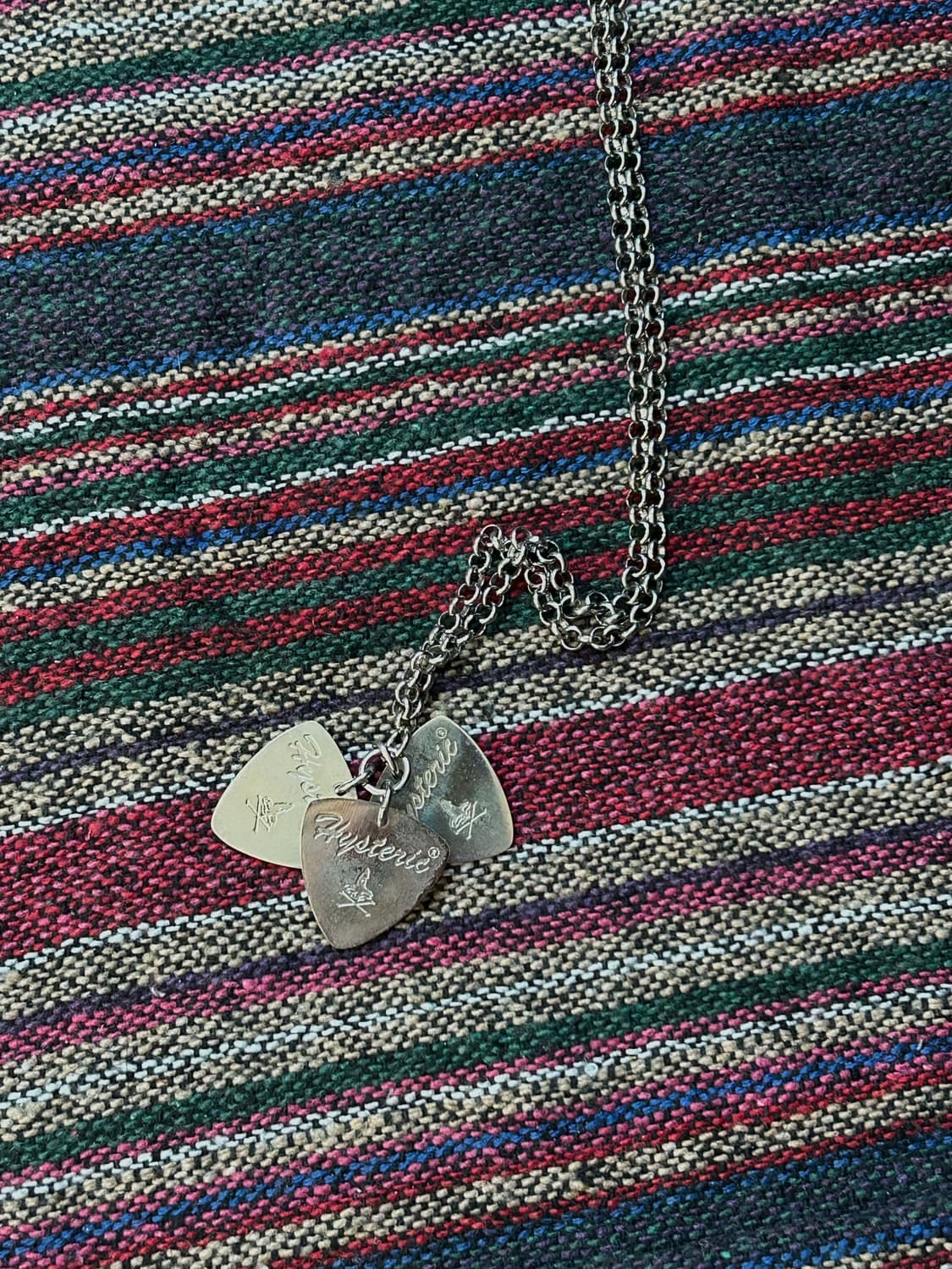 On Skull Pick Necklace Silver 상품이미지1