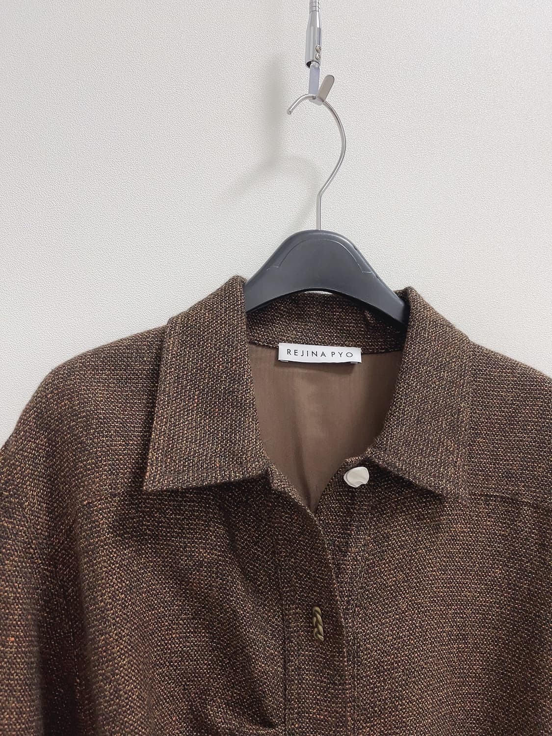 레지나표 벨티드 버진 울 린넨 원피스 상품이미지5