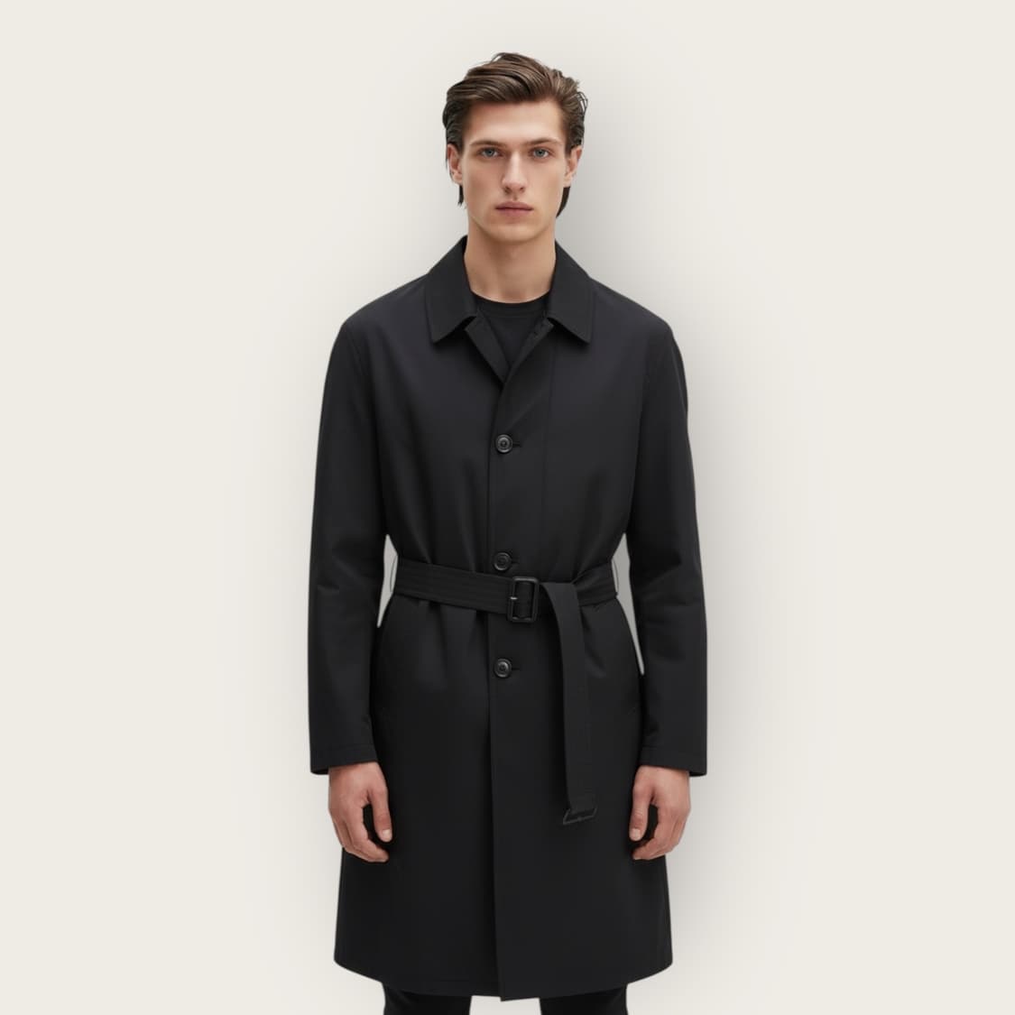 50/ 프라다 벨티드 시그니처 원단 트렌치 패딩코트 상품이미지1