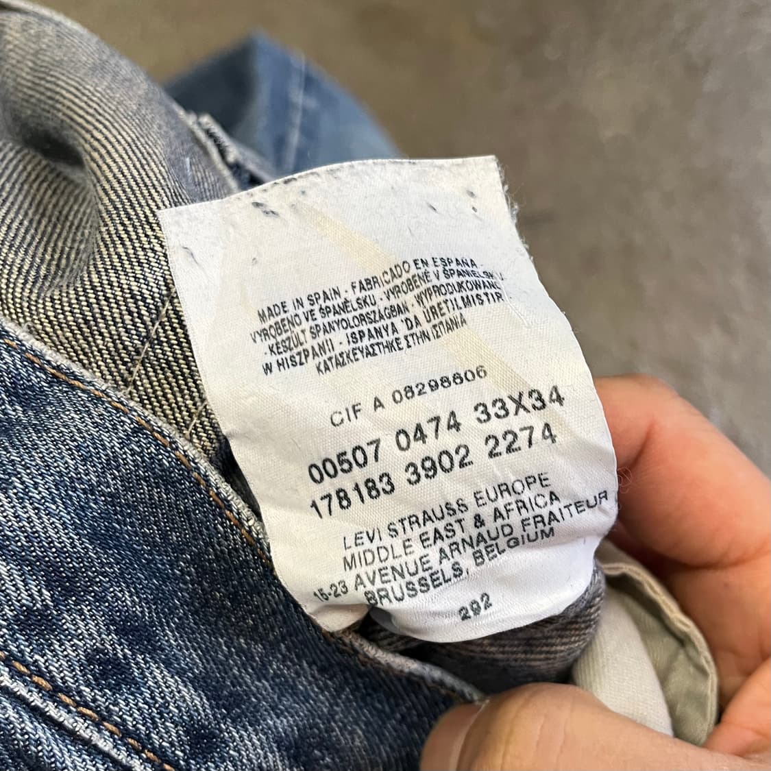 00s Levis507 리페어 슬림 부츠컷 (33“) 상품이미지5